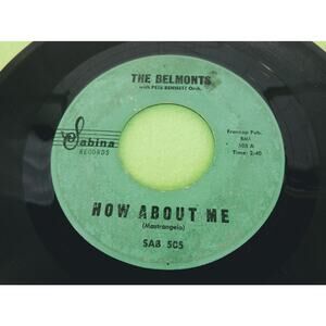The Belmonts - Come on Little Angel / How About Me  45rpm Vinyl Record Single 7"